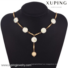 42770 Xuping joyería de moda 18k oro jade collar para mujer